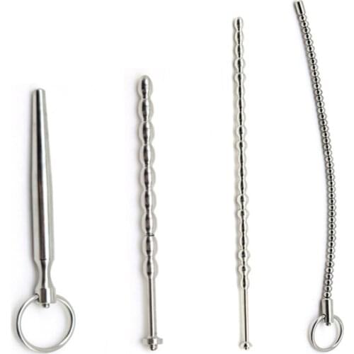 Metal Urethral Toys Male Masturbators Urethra Dilator Sex Toys For Men Urethral Plug Catheter Sounding Stimuate Penis Eye Stick