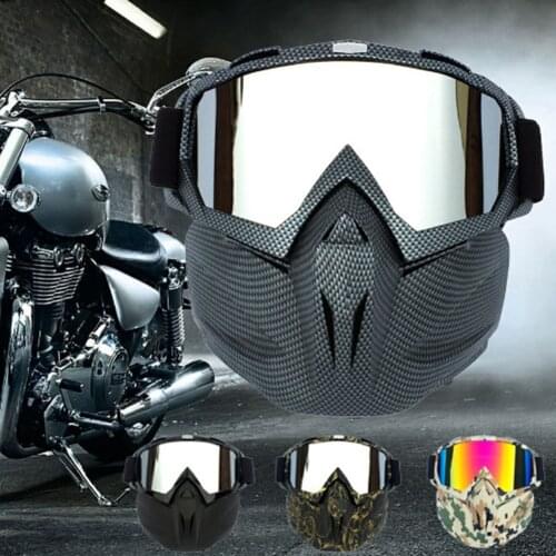 Motorcycle Goggles Sports Ski Snowboard UV Protection Face Mask with Detachable Eyeglasses for Women Men Youth Adult Boys Girls