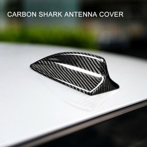 19.5cm Dustproof Heat-resisting Shark Fin Antenna Cover Carbon Fiber Antenna Aerial Cover Trim for BMW M3 M5 3 Series E90 E92