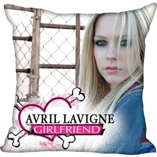 Custom Pillowcase Cover Avril Lavigne Square Zipper Pillow Cover 40X40cm60X60cm(Two Sides) Print Your Pictures Pillow Cases