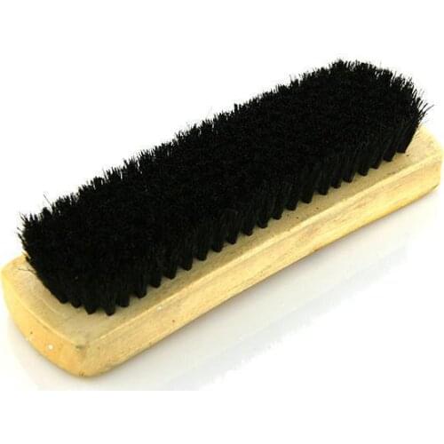 The shoes Brush Bristles With Wooden Shoes Polishing Leather Shoe Polish Wipe Scrub Fur Soft Hair wood shoes brush