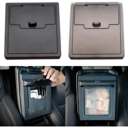Durable ABS Center Console Tray Armrest Storage Holder for Tesla Model 3/ Y Console Organizer Tray with Sunglass Holder