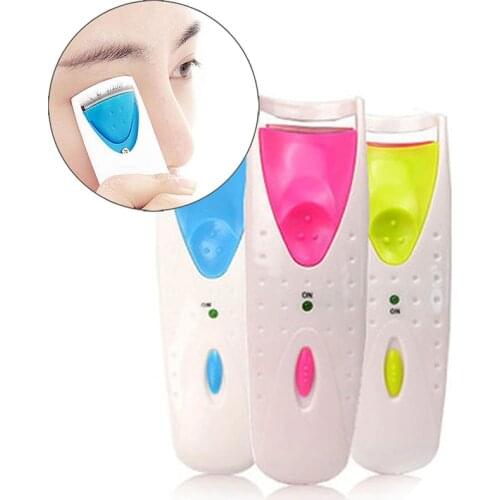 New Women Makeup Electric Heated Eyelash Curler Long Lasting Eye Lash Perm Heated Eyelashes Clip Recourbe Automatic Tool