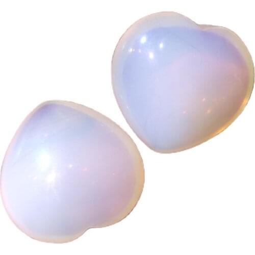 Unique Design High Quality Natural White Opal MoonStone Heart PeanDant Women Jewelry Making