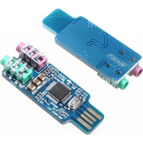 CM108 USB Drive USB Soundcard Laptop Computer External Sound Card Module