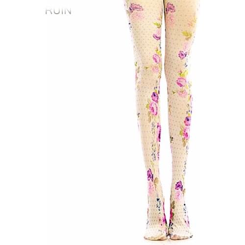 RUIN 2017 WINTER 19 WOMENS TIGHTS Classic geometric pattern pantyhose GIRL TIGHTS