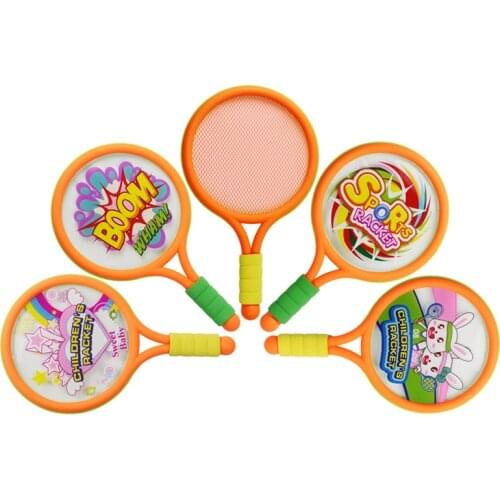 1Set Plastic children tennis badminton toys outdoor indoor sports leisure toys tennis rackets parent-child toys kids gifts
