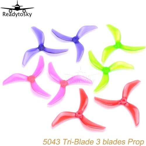 10 Pairs / 20pcs 5043 CW CCW 5inch 3-blade FPV Propeller Paddles for 250 260mm FPV RC Racing Drone Spare Parts