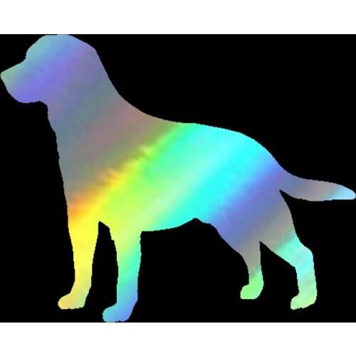 15.5*12.7CM Fun 3D Car Stickers Labrador Retriever Dog Vinyl Decal Silhouette Car Stickers Car Styling Motorcycle Accessories