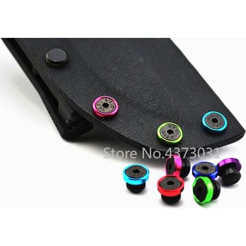 4pcs Chicago Screws Stainless Steel Pocket Folding Knife Scabbard Screws with Colorful Washer for 1.5mm/2.0mm Kydex Plate