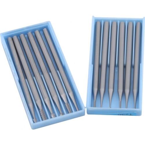 6 Pcs Tungsten Steel Engraving Knife Woodworking End Milling Machine Wood Carving Drill Bit Olive Grain Fruit Lvory