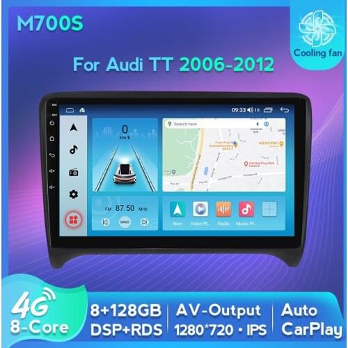 2din Car Autoradio Multimedia GPS Navigation Player For Audi TT MK2 8J 2006 207 2008 2009 2010 2011 2012 2013 2014