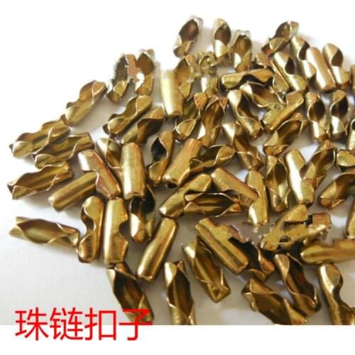 Bead chain buckle Bead waist button Chain link buckle Bone button Tag bead chain buckle Lighting accessories wholesale