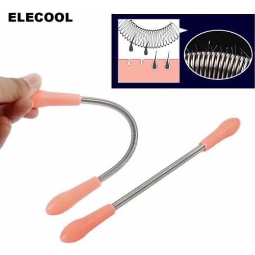 ELECOOL 1PC Mini Facial Hair Epilator Hair Removal Device Spring Face Hair Shaving Epilator