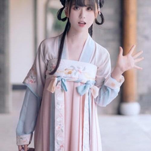 Hanfu Dress For Women Han Dynasty Fairy Skirt Chinese Ancient Traditional Hanfu China Folk Dance Performance Clothing DQL1837