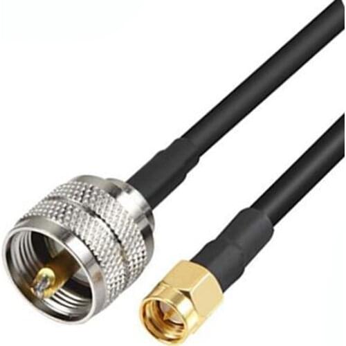 JX connector RF coaxial cable SMA male to UHF PL259 male PL259 handheld/mobile to base antenna 30cm-20M RG-58 Coax