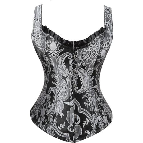 Corsage Steampunk Corset Sexy Waist trainer and Bustiers Slim Gothic Women Corselet Corset WIth 11 Steel Bone Busiter