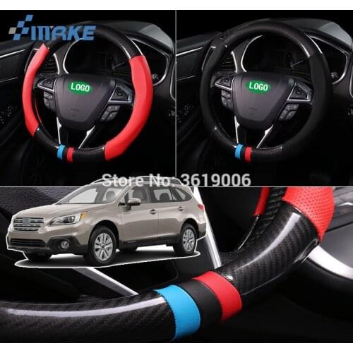 For Chrysler Series 38cm Carbon Fiber Leather Steering wheel Sport Racing Steering Wheel Cover Car-styling