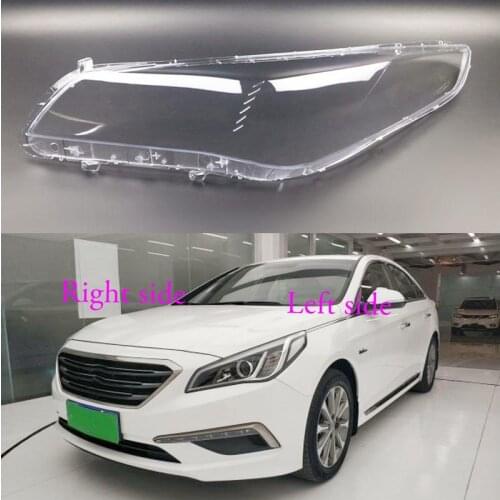 Car Headlamp Lens For Hyundai Sonata 2015 2016 Car Headlight cover Headlamp Lens Auto Shell Cover