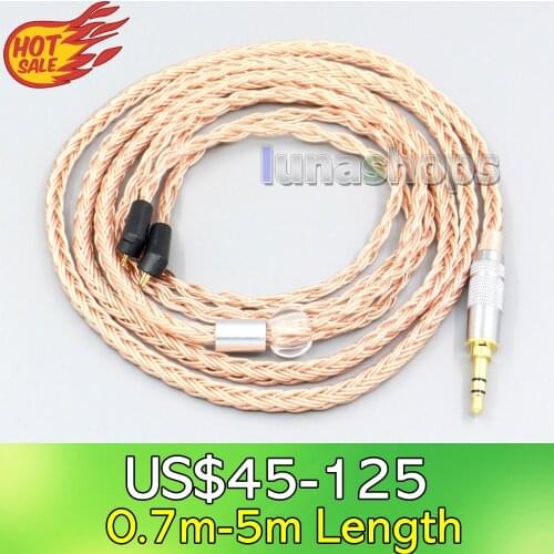 LN006762 2.5mm 4.4mm 3.5mm XLR 16 Core 99% 7N OCC Earphone Cable For Etymotic ER4B ER4PT ER4S ER6I ER4 2pin