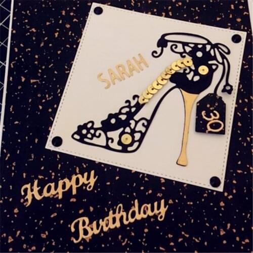 Metal Cutting Dies high-heeled shoes Stencil for DIY Scrapbooking Album Embossing Paper Cards Decorative Crafts