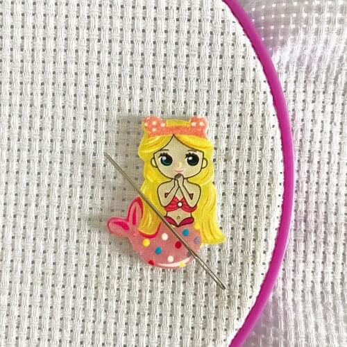 Lovely Mermaid Magnetic Needle Minder, Needle Nanny Magnet for Embroidery needlework