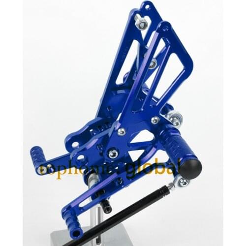 Motorcycle Parts Blue CNC Rearsets Foot Pegs Rear Set For KAWASAKI ZX14RZ/ZR1400 2006-2007 2008 2009 2010 2011 2012 2013