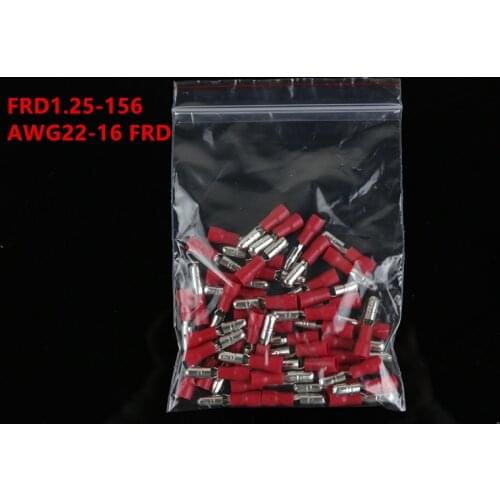 MPD 1.25-156 MPD Bullet Shaped Female Insulating Joint Wire Connector 0.5-1.5mm2 Electrical Crimp Terminal AWG22-16 MPD