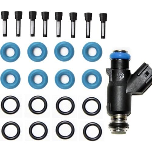 High quanlity 8set Fuel Injector Repair Kit Set Fit For 2010-2013 Chevrolet G M C 4.8L & 5.3L #12613412 12613411 (AY-RK402)