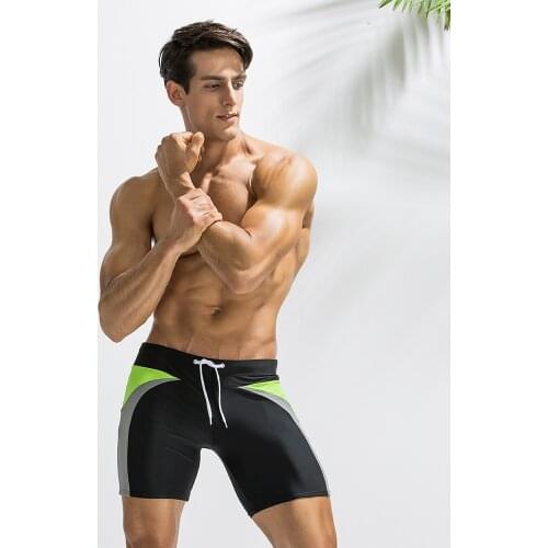 New Arrivals Beach Surfing Diving Swimming Shorts Swimwear Men Bikini Sale Mens Sexy Swimming Trunks Matching Color Handsome