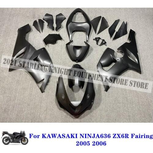 New ABS Whole Motorcycle Fairing Kit Fit For KAWASAKI NINJA 636 ZX6R ZX-6R 2005 2006 05 06 Injection Bodywork Matte Black
