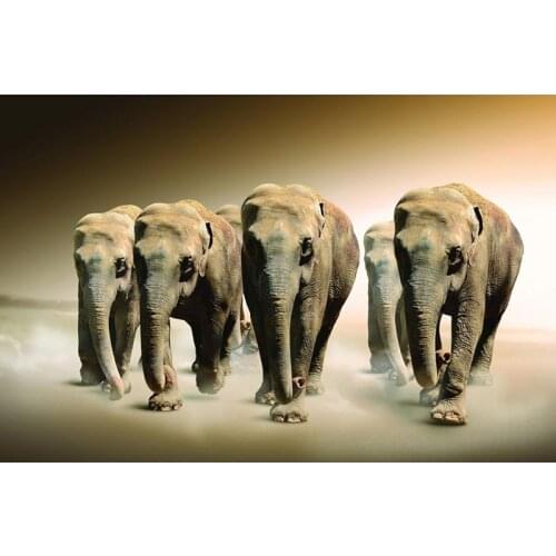 Full Square/Round Drill 5D DIY Diamond Painting "Animal elephant" 3D Embroidery Cross Stitch 5D Rhinestone Decor