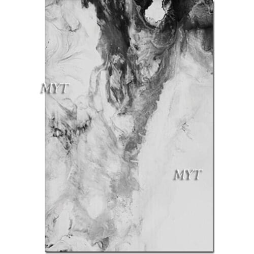 Modern Living Room Decorative Abstract Black And White Canvas Oil Painting Picture Art Pure Handmade Paintings Artwork For Decor
