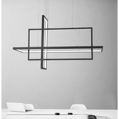 Modern Decor Chandelier Lighting Led Hanging Lamp Dining Fixture Geometric Bar Counter Lighting for Living Bed Room Loft Stairs