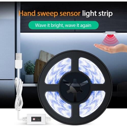 LED Light PIR Motion Sensor Waterproof USB Infinite Dimming Lighting Strip DC 5V SMD2835 Smart Sensing LED Light For Bedroom New