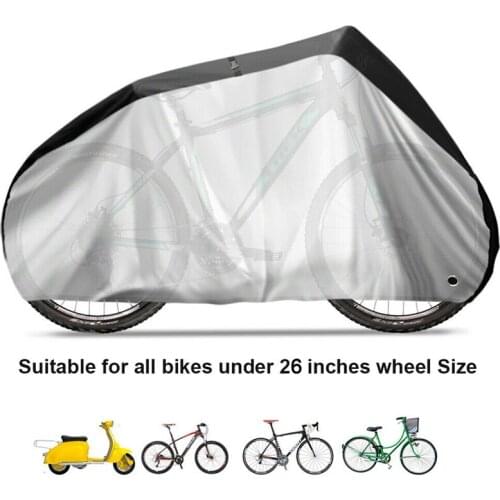 190t 190*65*98cm Waterproof Bicycle Cover Outdoor Rain Rust Dustproof UV Protector Covers Motorbike Protective Cover L Size