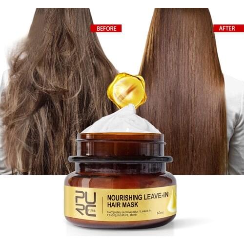 PURC Magical Keratin Hair Treatment Mask 5 Seconds Repairs Damage Deep Hair Root Treatment for Silky Hair Conditioners 60ML