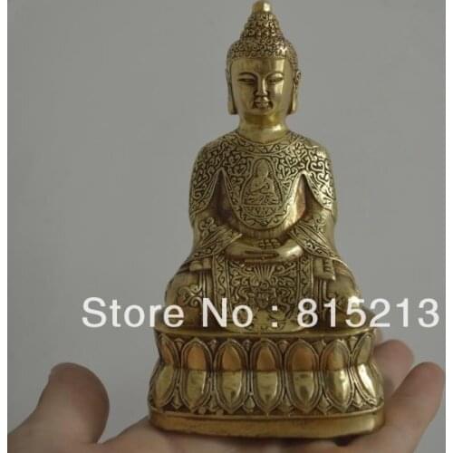 Wang 000163 Tibetan copper Sakyamuni Buddha Statue