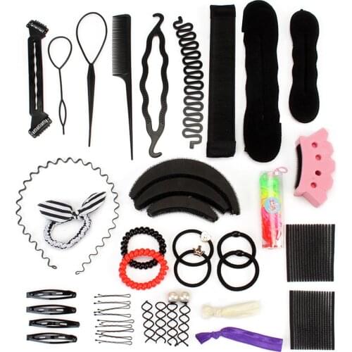 Donut Hair Maker Hairdressing Styling Tools Braiding Hair Accessories for Women Twist Hair Clip Disk Pull Hairpins Multi Style