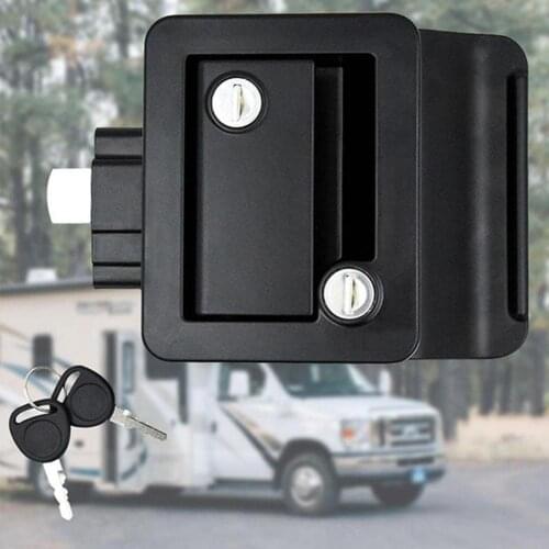 2021 Caravan RV Travel Trailer Entry Door Lock Camper Door Latch Handle With Keys RV Door Lock Replacement For RV/Camper/Trailer