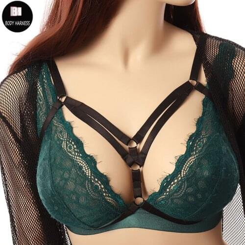 Women Sexy Body Harness Top Cage Bra Black Elastic Adjust Bondage Goth Lingerie Fetish Pole Dance Rave Erotic Harness Belt