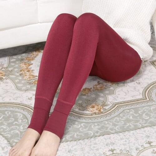 Winter Warm Fleece velvet Women Slim Skinny Leggings High Waist Female Work Out Pencil Fitness Pants Korean Preppy Girl Bottom
