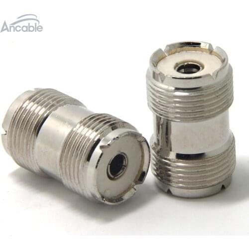 2 Pack UHF SO-239 Female to Female Coupler RF Adapter Connector for PL-259 Plugs