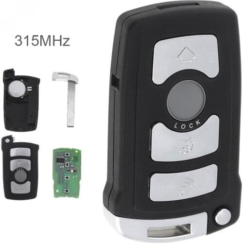 315MHz 4 Buttons Remote Car Key 7945 chip for BMW 7 Series 730/740 (E65, E66) CAS1/CAS2 Anti-theft System with Battery