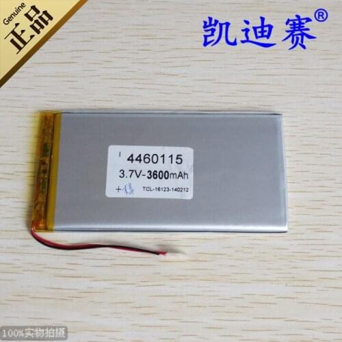 3.7V3600mAh polymer lithium battery 4460115 Tablet PC, notebook and other general-purpose batteries Rechargeable Li-ion Cell Rec