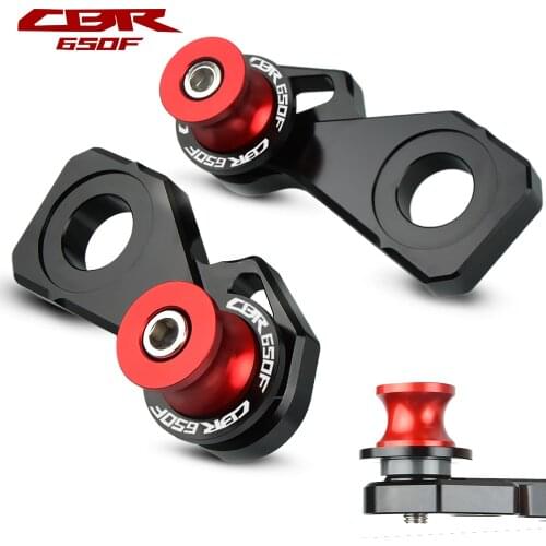Motorcycle Accessories CNC Aluminum Rear Wheel Axle Stand Pick Up Hook Set For Honda CBR650F CBR-650F ABS 2016 2017 2018 2019