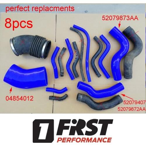 Silicone radiator coolant heater air intake induction hose tube for JEEP GRAND CHEROKEE 4.7L 8 Cyl 1999-2004