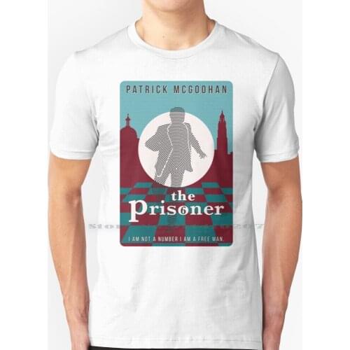 The Prisoner T Shirt 100% Pure Cotton Theprisoner The Prisoner Patrick Mcgoohan Number 6 Six Danger Man Tv Retro Vintage Wales