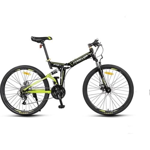 Mountain bike cross-country variable speed adult foldable soft tail Bicycle Mens ultra-light portable