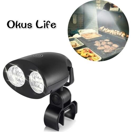 2019 Hot Black BBQ Touch Sensitive Switch Grill Light High quality 10 Bright LED Kitchen Barbecue Light Outdoor Night Light